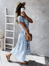 Dancing In The Moonlight Floral Wrap Dress Lumiere Collections